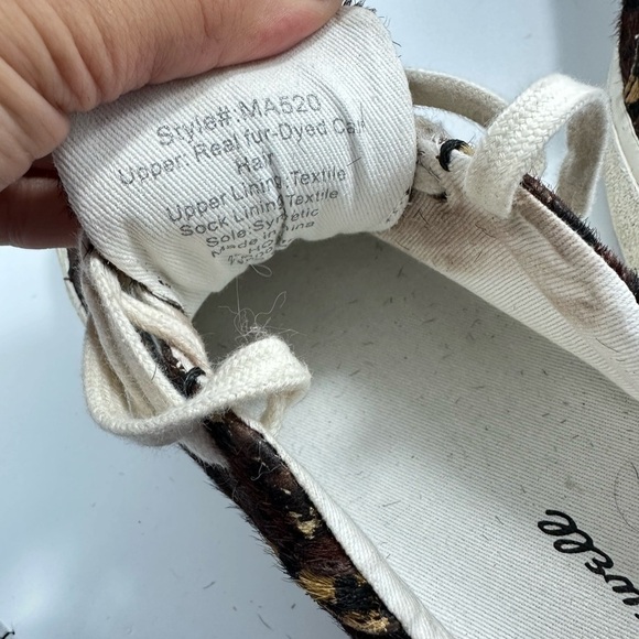Madewell leopard print calf hair low top sneaker size 6.5 - Picture 14 of 14